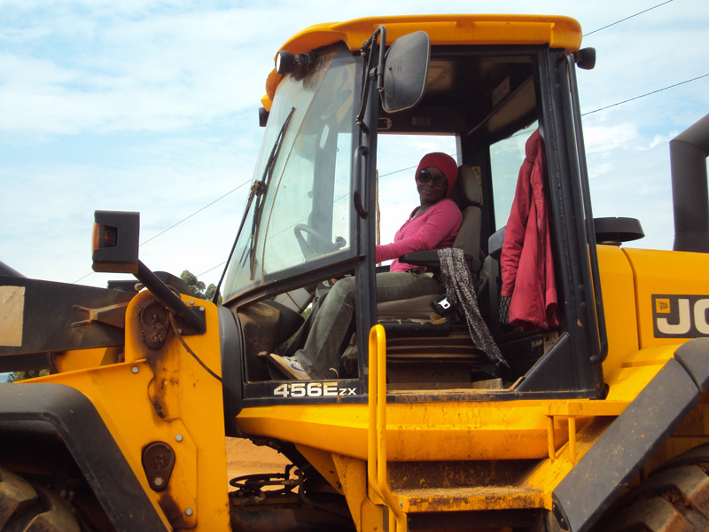 Female operator in Uganda