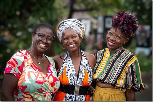 Mama Balozi and Mwandale Mwanyekwa aka Big Mama (center)
