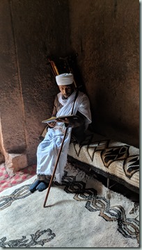 Lalibela - Priest of Bete Golgota-Selassié