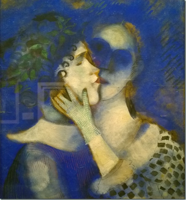 Marc Chagall - De geliefden in blauw, 1914