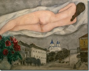 Marc Chagall - Naakt boven Vitebsk, 1933
