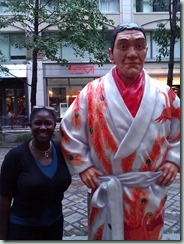 Astrid & Famous Wrestler Giant Baba