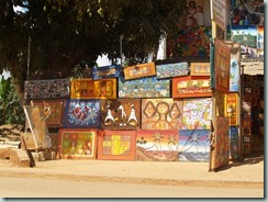 "Naive" art flooding the street in Las Galeras. 