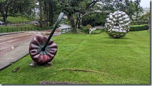 National Museum of Signapore - Art at the back entrance