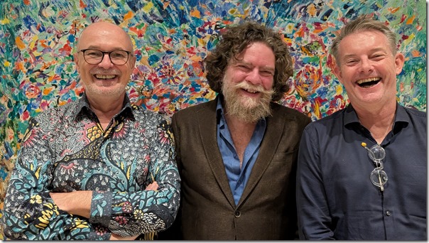 Me, Jeroen Olyslaegers en Karl Godderis
